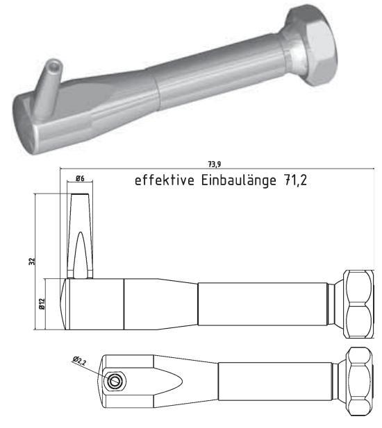 Hirt-Line Halterung Düse klein l=40 inkl. 3 Düsen