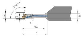 ARNO Micro-Bohrstange E0408-SDQCR04-AMS
