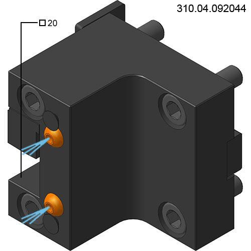 CMZ Halter für Werkzeuge radialer 20x20