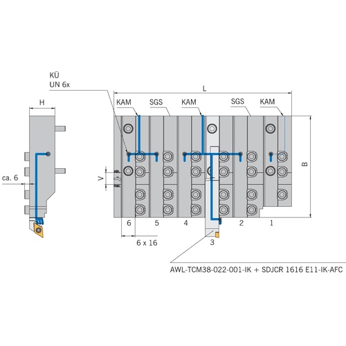 ARNO KSI 6-fach 16x16 AWL-TCM38-022-001-IK