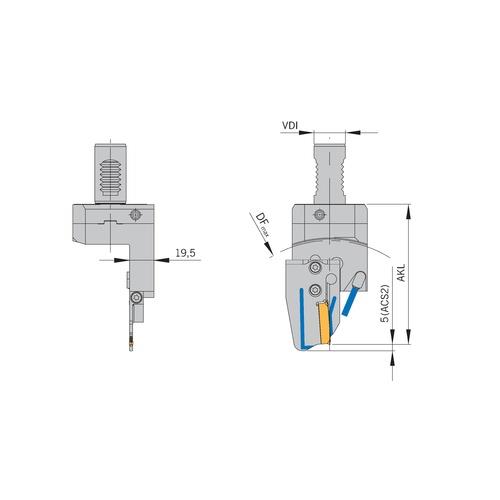 ARNO VDI-Abstechhalter HVDI 25R-7-15-MSA-SL