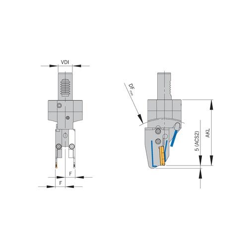 ARNO VDI-Abstechhalter HVDS 25-1-ACS