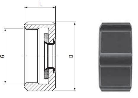 Ortlieb Spannmutter Typ 42 J420, J421, J422, J423