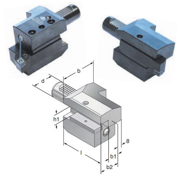 Turning toolholder VDI25 - C1/C4