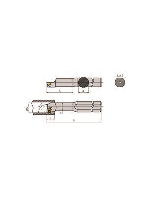 Solid carbide boring bar