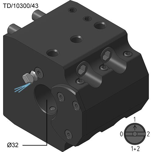 Double boring bar holder Ø32