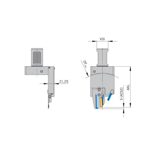 ARNO VDI-Abstechhalter HVDI 30R-7-38-MSA-SL