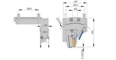 ARNO Halter Tsugami mit IK HTSU-78-72-R-ACS