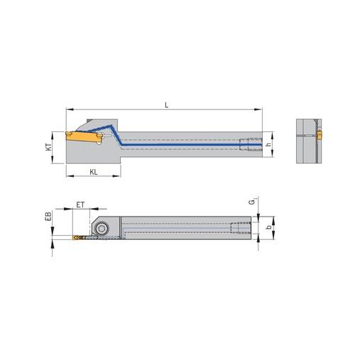 Outil de tronçonnage HSE 2020L-SE2403-ET21-ACS1-H1