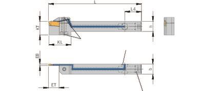 Outil monobloc HSE 1212UD-L-SE2403-ET12-ACS1-S1