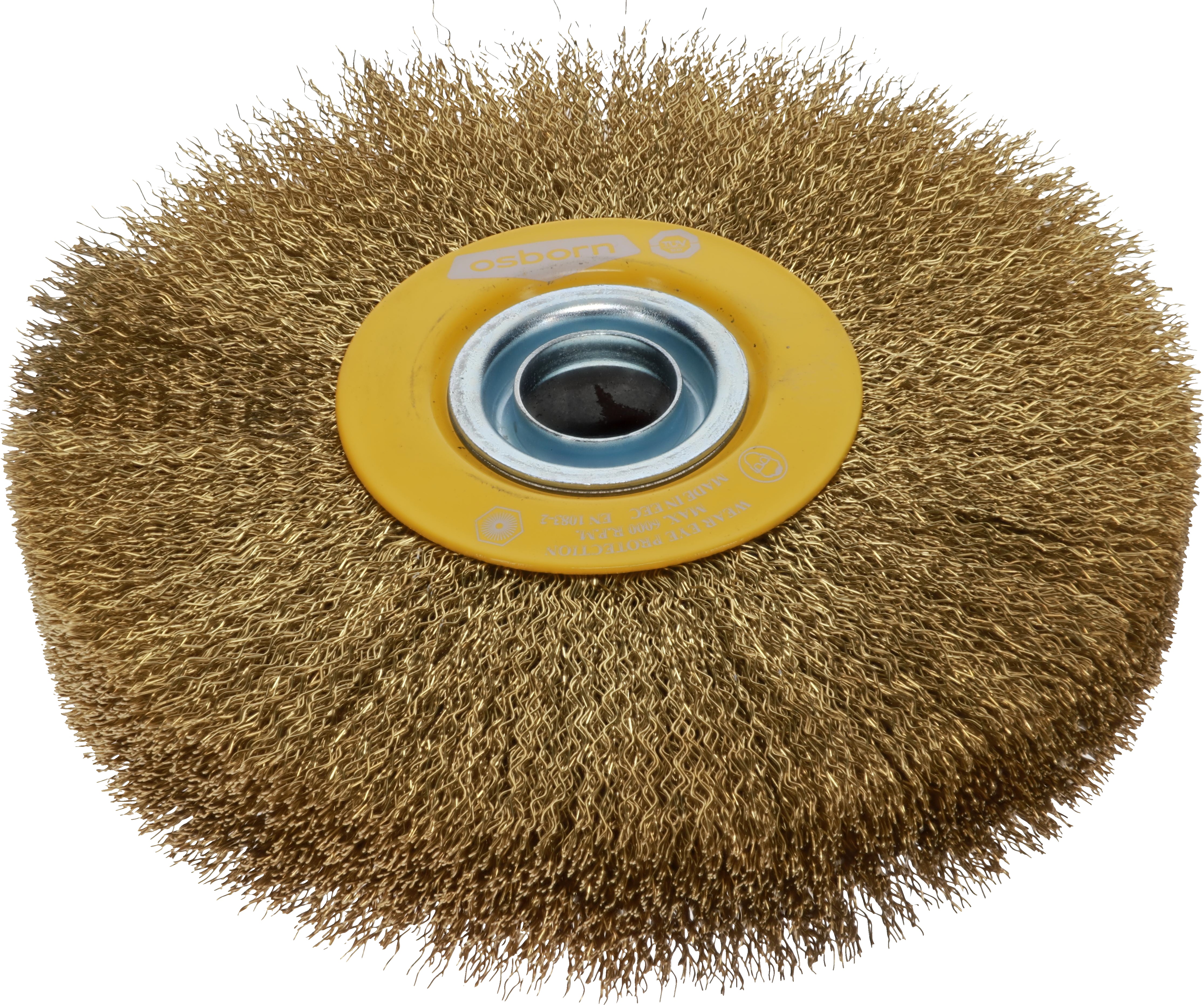 Osborn Brosse ronde en laiton Ø150x32x20 / fil 0.2