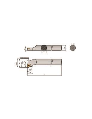 Solid carbide boring bar