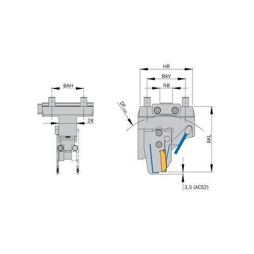 ARNO Halter CMZ mit IK HCMZ-50-60-103-N-ACS