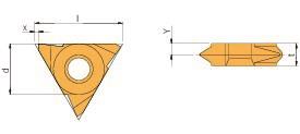 ARNO Plaquettes de filetage 16VER-T-AG55 AL100