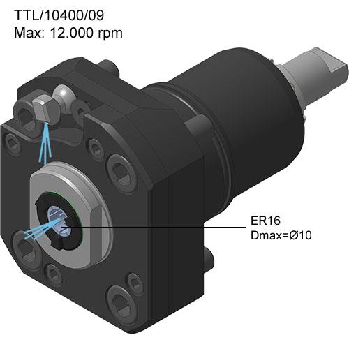 CMZ Radialer Halter für AGW mit IKZ 70bar ER16