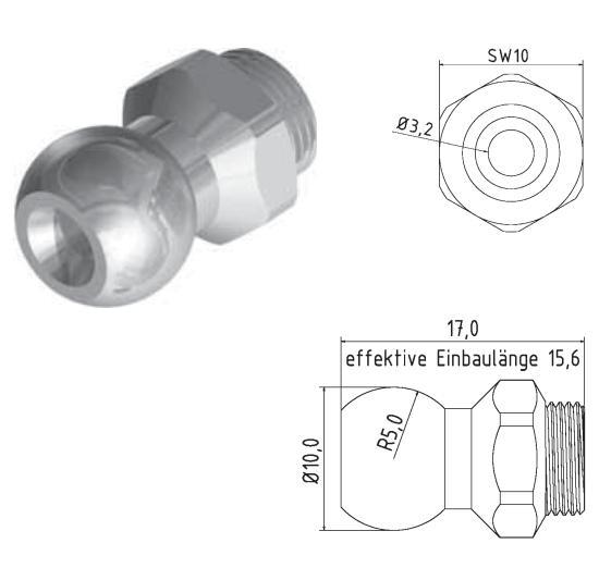 Hirt-Line Adapterstück Kugel Ø 10