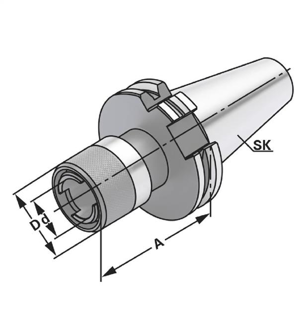Tapping chuck SK 40 - M14-M36 - Gr.3 | 806118