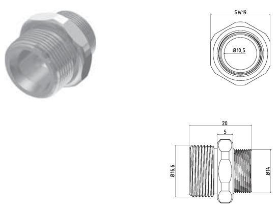 Hirt-Line Adapterstück G3/8"