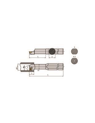 Solid carbide boring bar