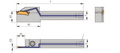 Parting off holder