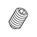 Set of 10 Grub screw ETL-M4x6D-10SET