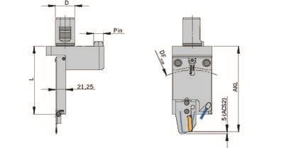 Parting off holder