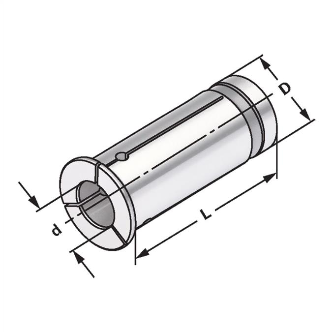 Reduction sleeves D=20 d=3