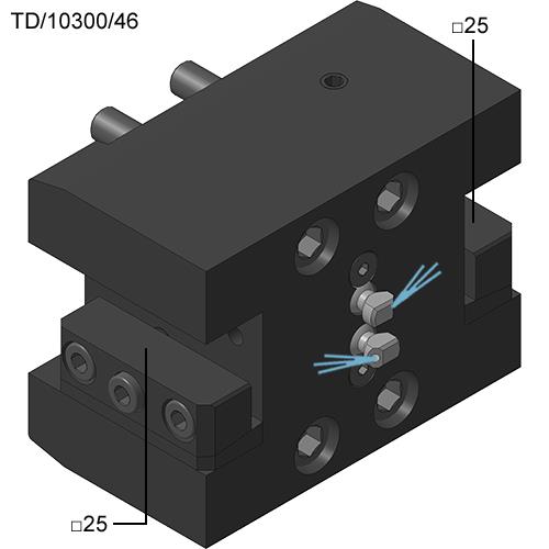 CMZ Plan- und Längsdrehalter 25x25, beidseitig