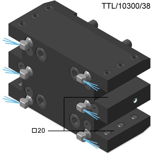 CMZ Wz-halter für vier 20x20 Vierkantwerkzeuge